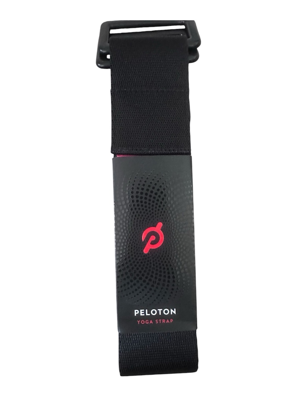 Peloton Black Yoga Strap with Red Logo